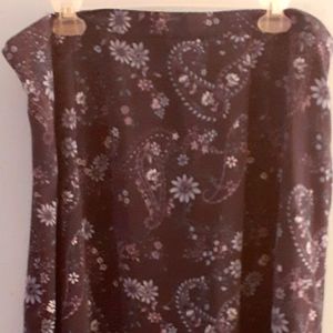 Bentley Plus purple paisley skirt, size 24